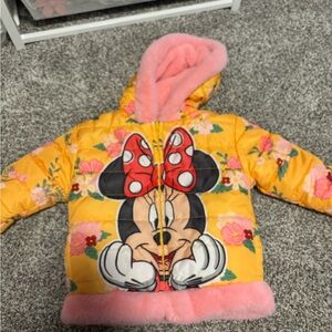 Yellow and Pink Reversible Minnie Mouse Jacket